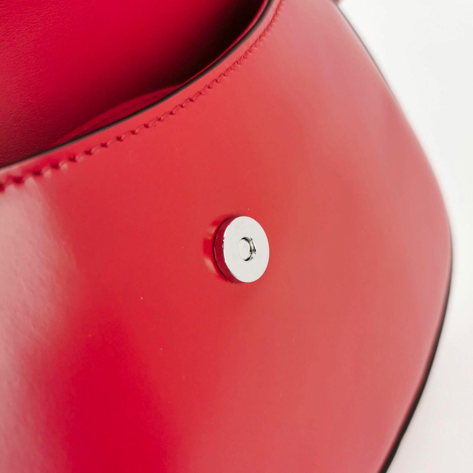 Prada Cleo Flap Red Leather Small Shoulder bag 4