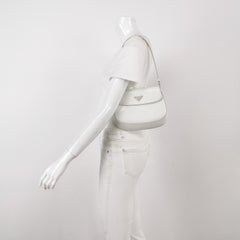 Prada Cleo Flap White Leather Shoulder bag