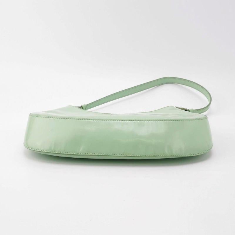 Prada Cleo Green Smooth Leather Shoulder Bag 1