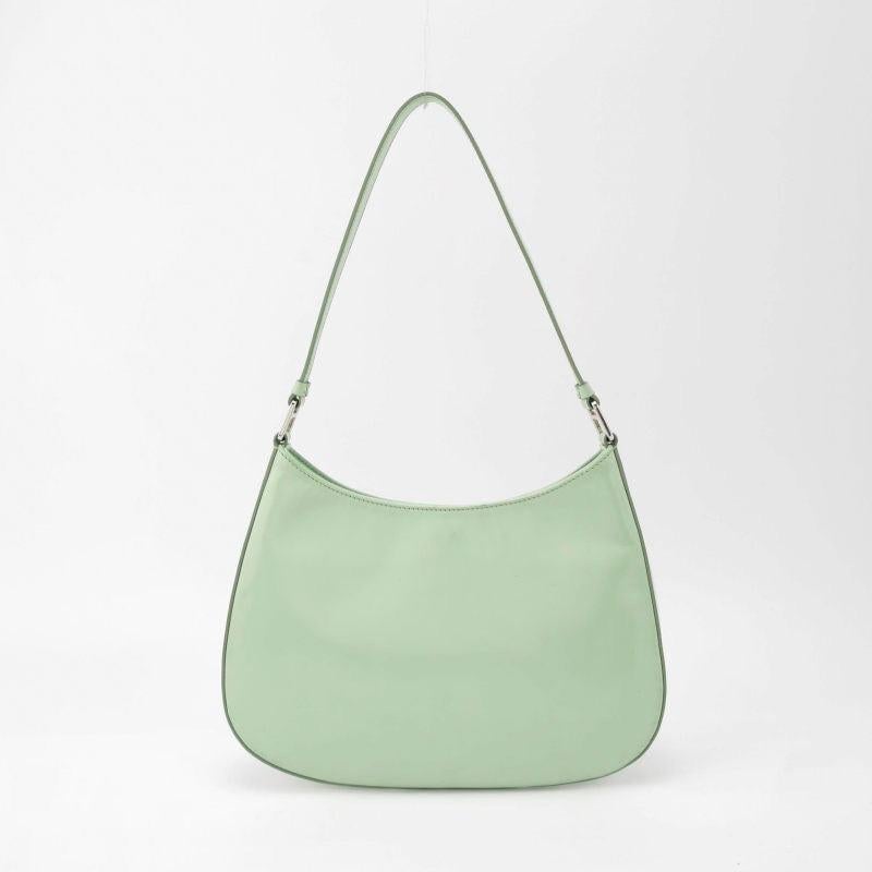 Prada Cleo Green Smooth Leather Shoulder Bag 2