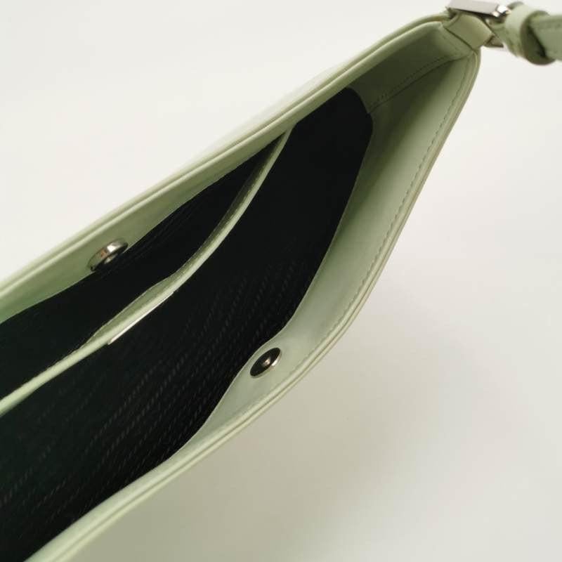 Prada Cleo Green Smooth Leather Shoulder Bag 3