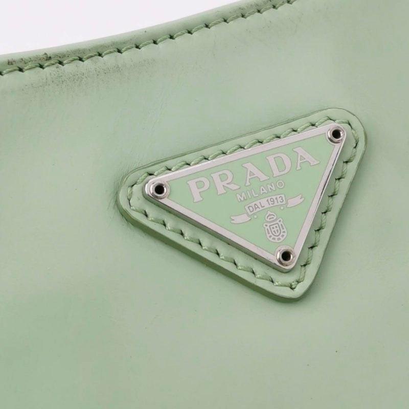 Prada Cleo Green Smooth Leather Shoulder Bag 5