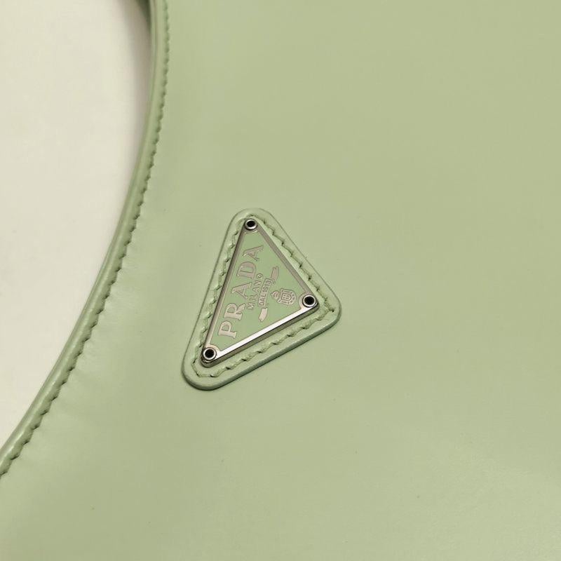 Prada Cleo Green Smooth Leather Shoulder Bag 4