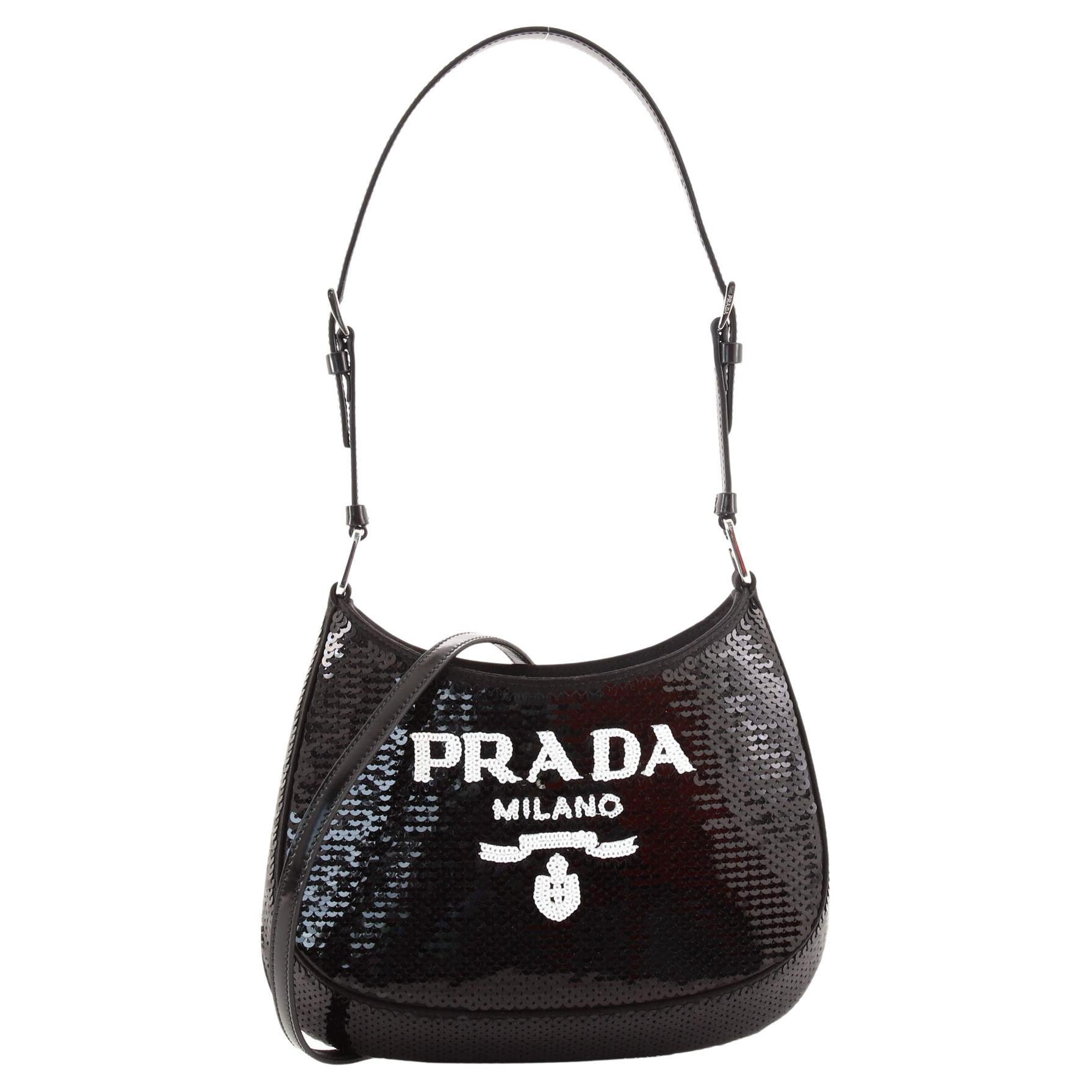 Prada Cleo Shoulder Bag Sequins Small