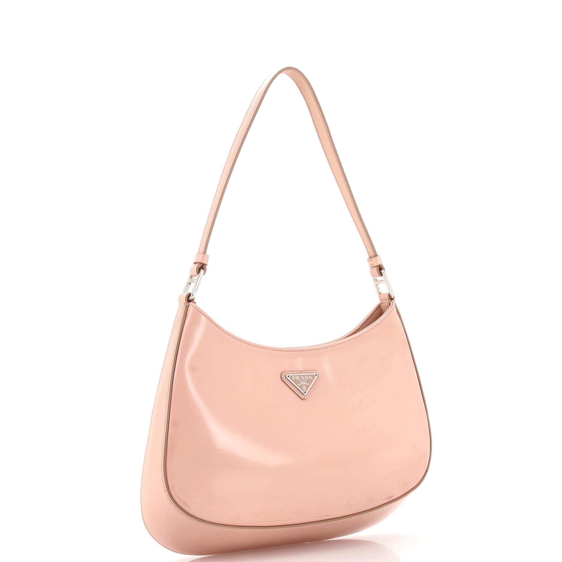 Prada Pink Cleo Leather Shoulder Bag at 1stDibs