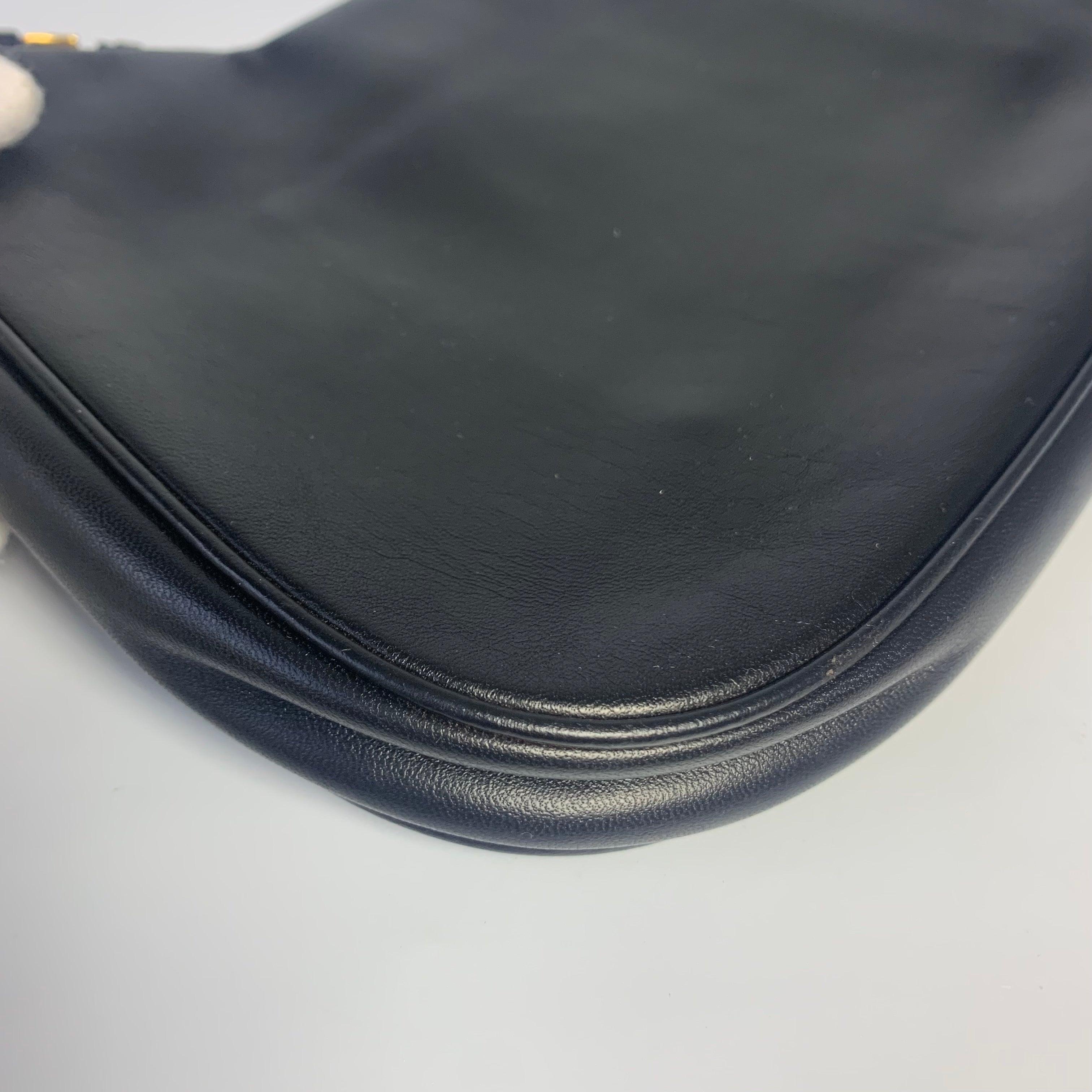 Prada Cleo Vintage Black Leather Gold Hardware 7