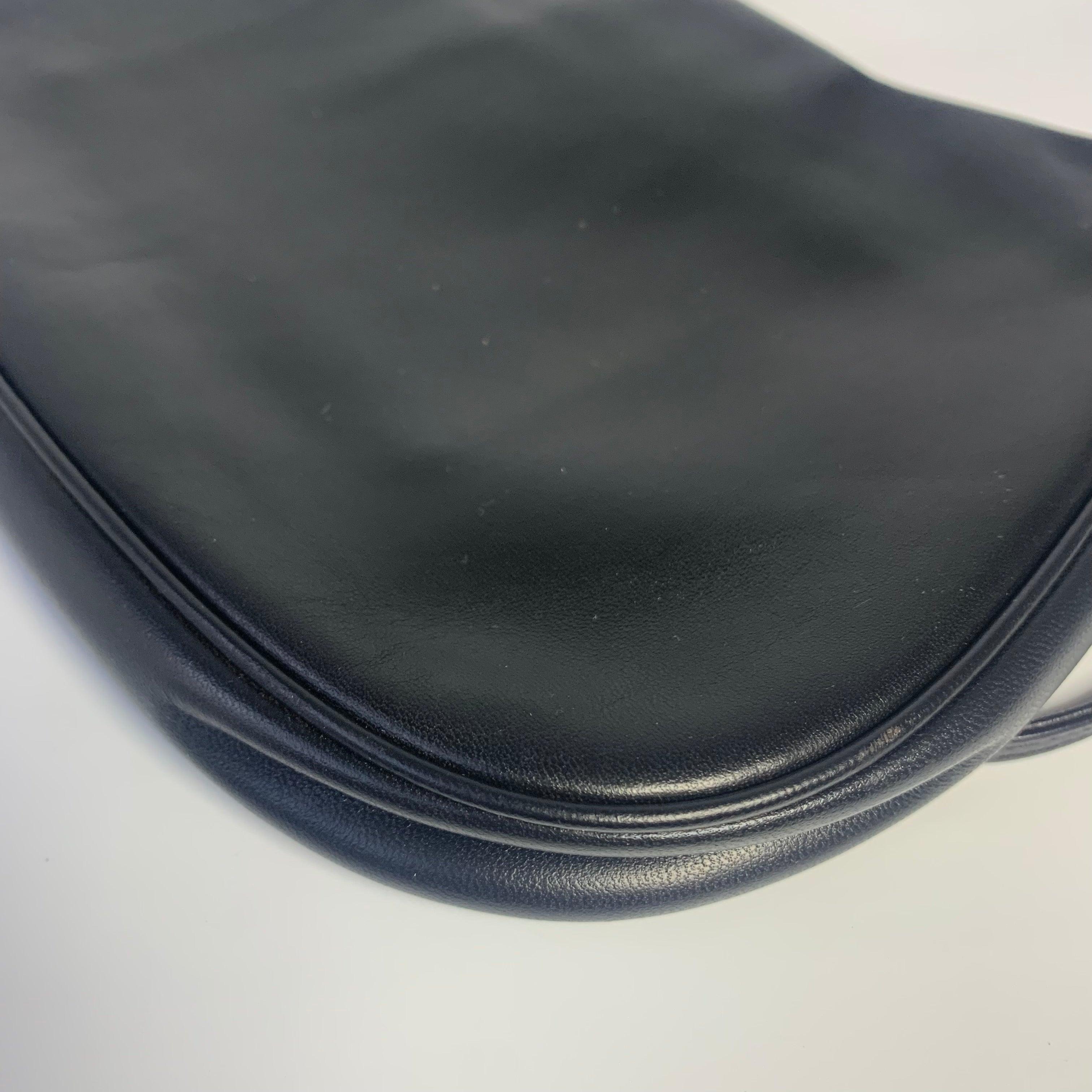 Prada Cleo Vintage Black Leather Gold Hardware 8