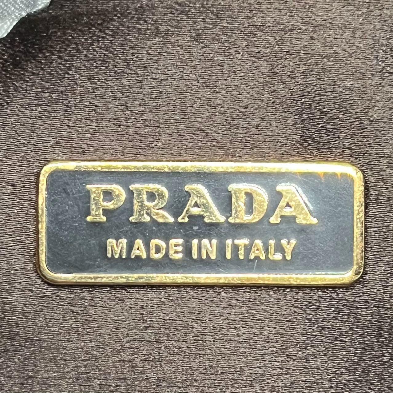 Prada Cleo Vintage Black Leather Gold Hardware 9
