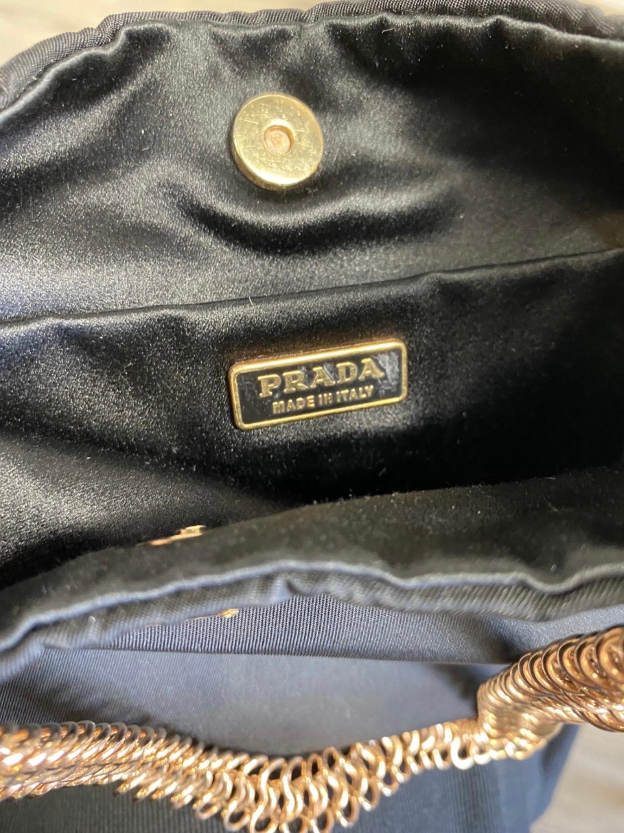 Prada Cleo vintage nylon black bag 1