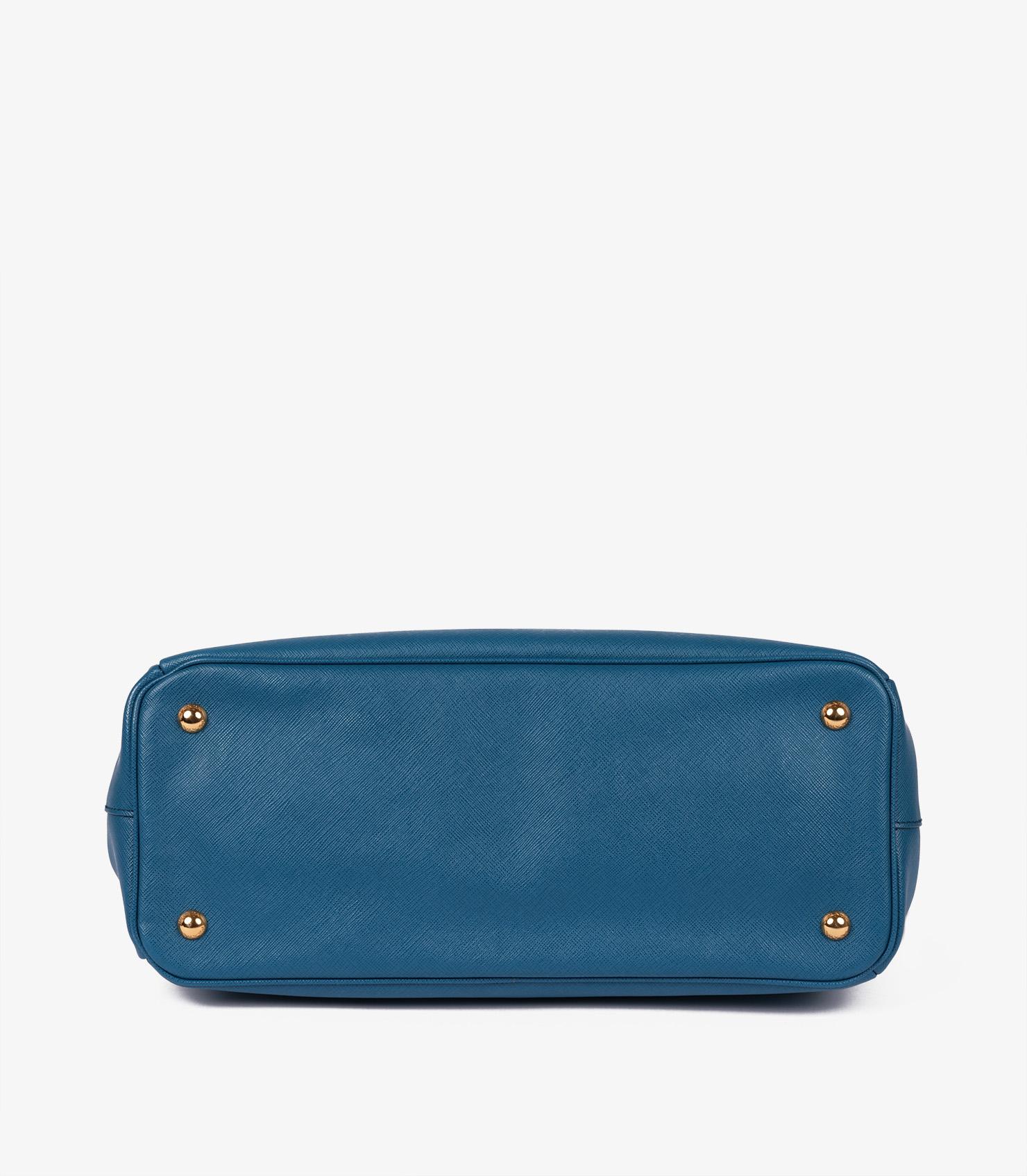 Prada Cobalto Saffiano Lux Leather Large Galleria Tote 2