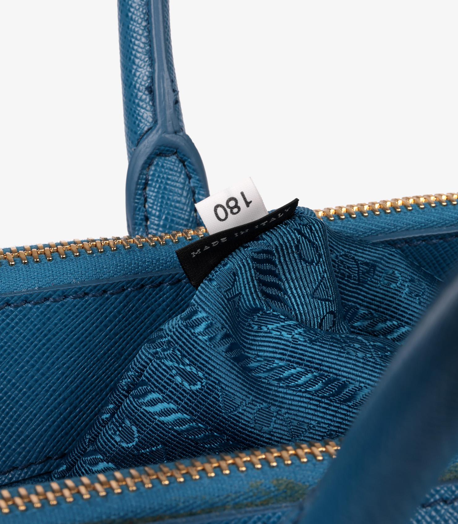 Prada Cobalto Saffiano Lux Leather Large Galleria Tote 3