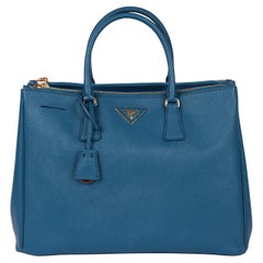 Prada Cobalto Saffiano Lux Leather Large Galleria Tote
