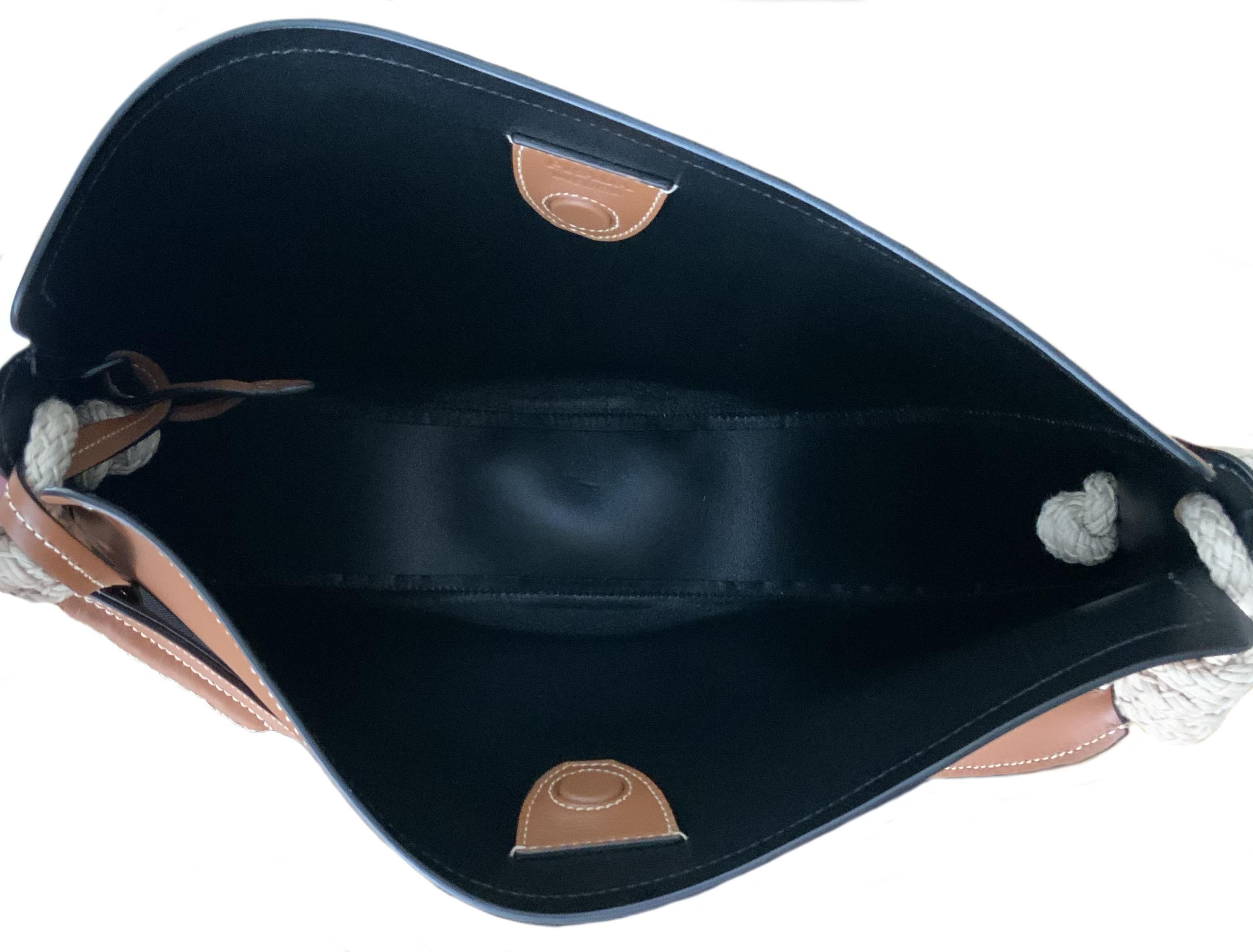 Prada Cognac Leather Bag with Cord Details 2