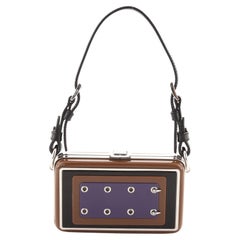 Prada Colorblock Box Shoulder Bag Plexiglass Mini