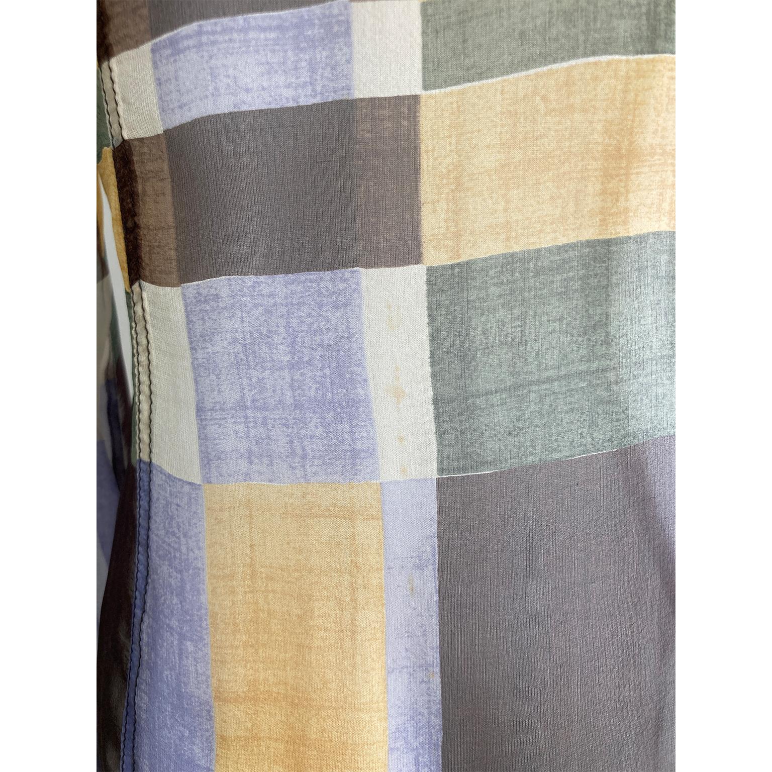 Prada Colour Block Silk Shirt Blouse Iconic collection AW 1996 3