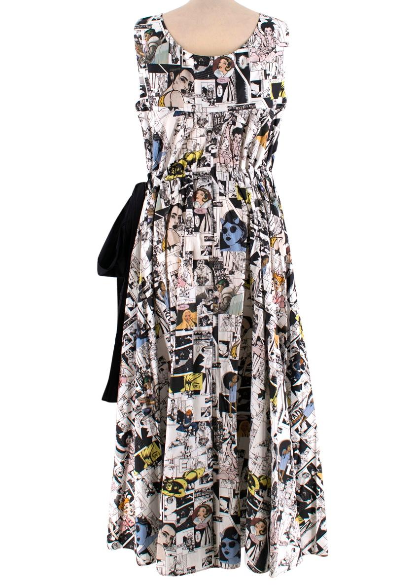 Prada Comic Printed cotton-poplin midi dress

- Mid Length 
- Belted Waist 
- Multicolored cotton-poplin
- Button fastenings through front


- 100% cotton

- Dry clean

- Made in Italy

Please note, these items are pre-owned and may show signs of