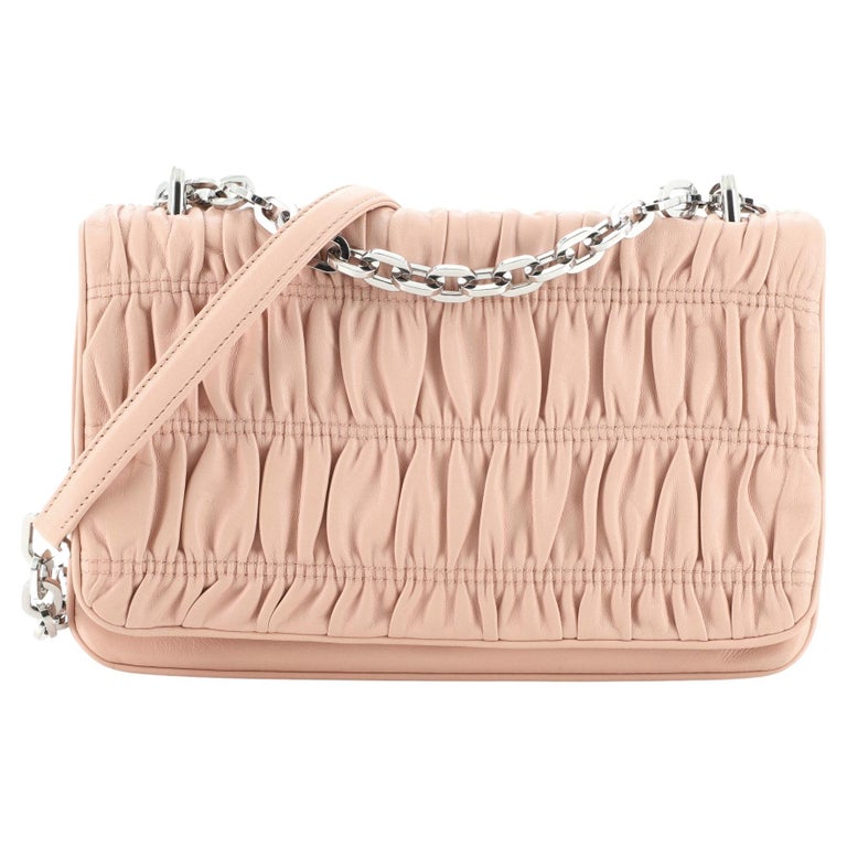 Prada Compartment Chain Flap Crossbody Nappa Gaufre Medium at 1stDibs