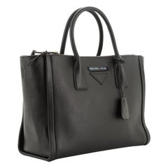 Prada Concept Double Zip Tote Calfskin Medium