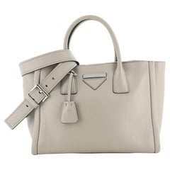 Prada Concept Double Zip Tote Calfskin Medium