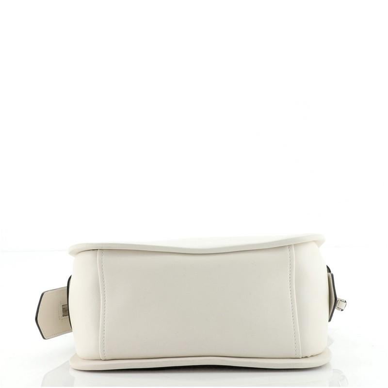 Beige Prada Concept Flap Shoulder Bag Leather Medium