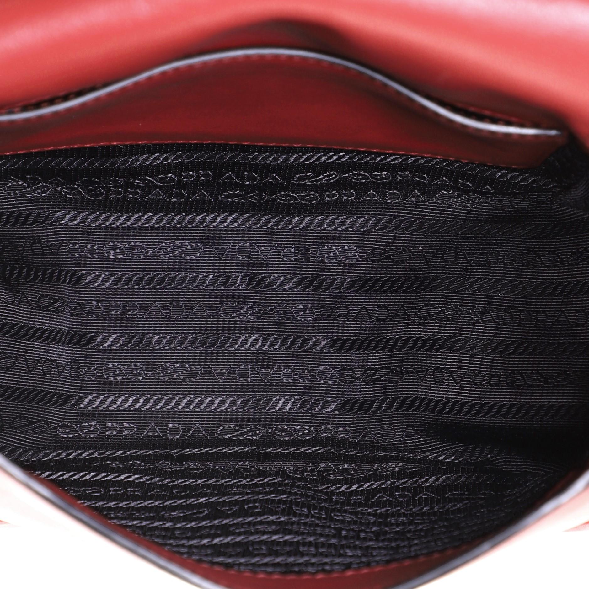 Prada Concept Flap Shoulder Bag Leather Medium 1