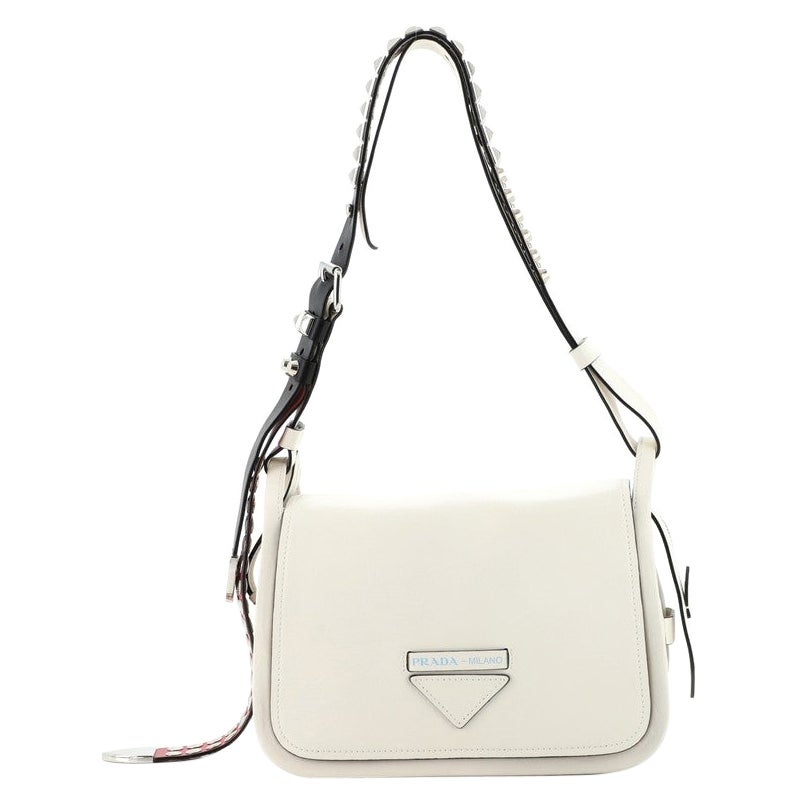 Prada Concept Flap Shoulder Bag Leather Medium