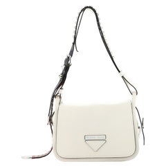 Prada Concept Flap Shoulder Bag Leather Medium