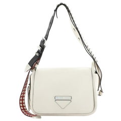 Prada Concept Flap Shoulder Bag Leather Medium