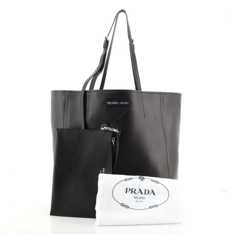 Prada Concept Open Tote Leather Small