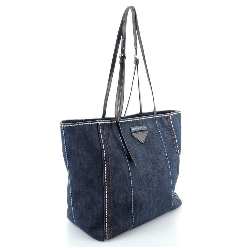 prada denim bag