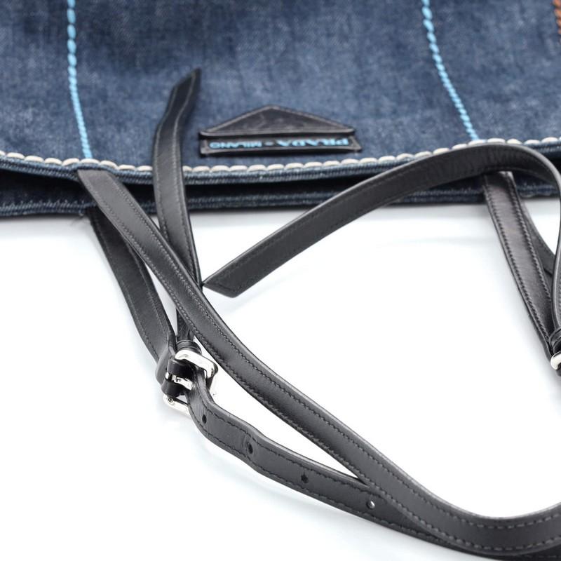Prada Concept Shopper Tote Stitched Denim Small at 1stDibs prada