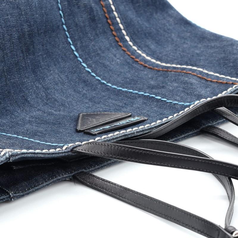 Prada Concept Shopper Tote Stitched Denim Small at 1stDibs prada