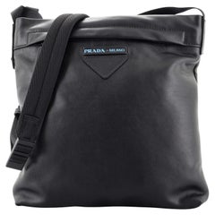 Prada Concept Zip Pocket Messenger Bag Leather Medium