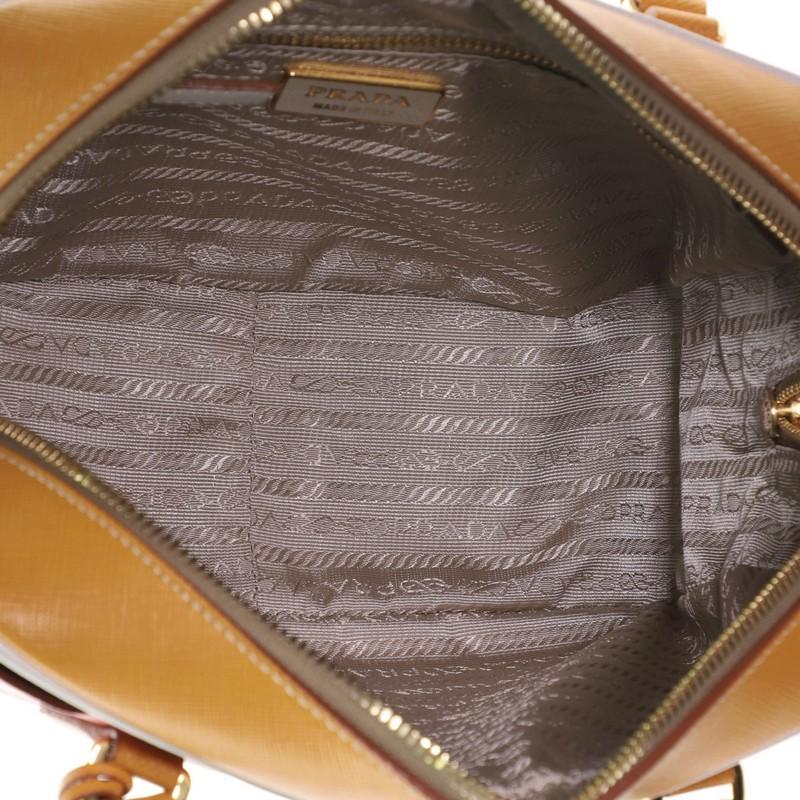 Prada Convertible Bauletto Bag Multicolor Saffiano Leather Small  1