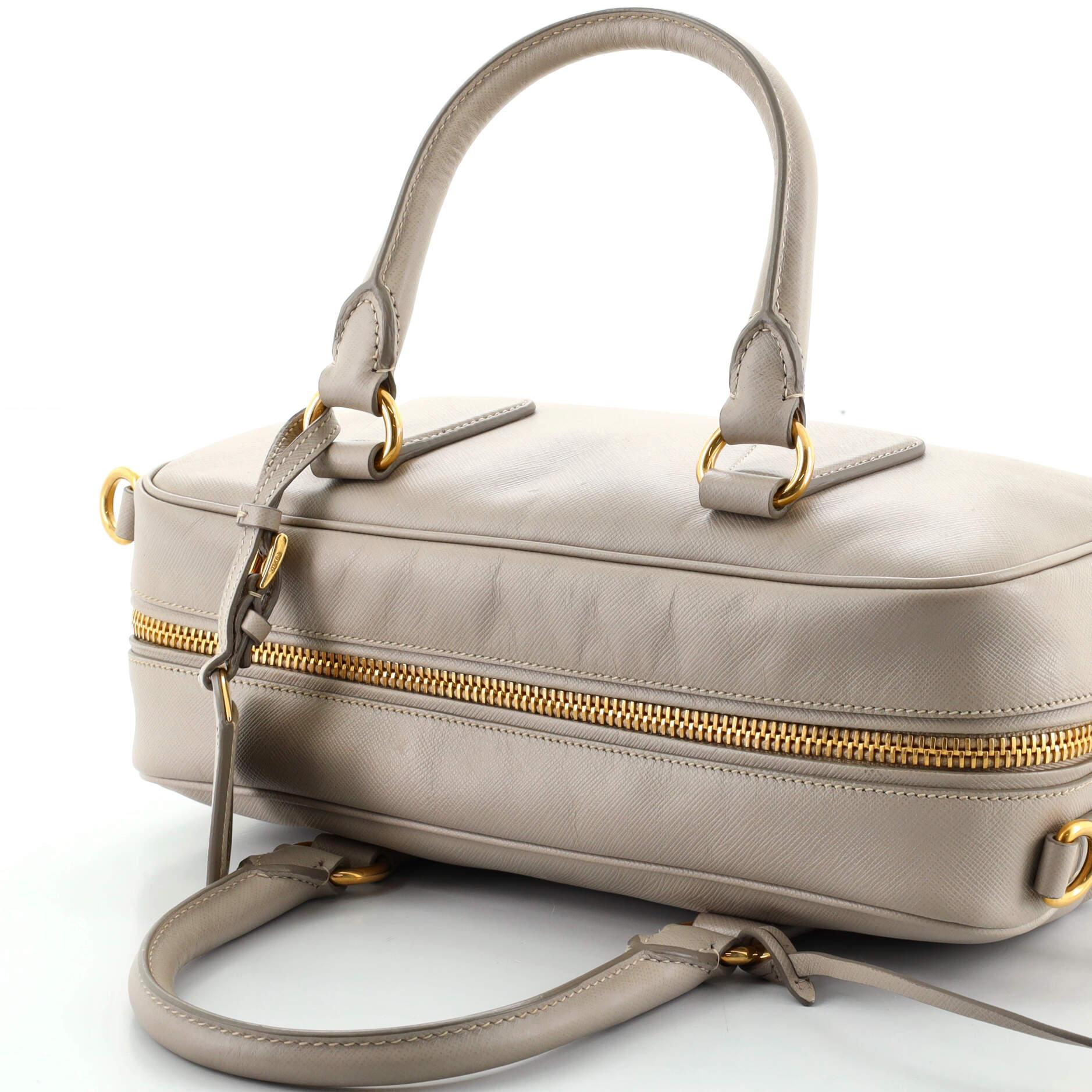 Prada Convertible Bauletto Tasche aus Saffianoleder Ost-West 2