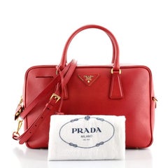 Prada Convertible Bauletto Bag Saffiano Leather Large
