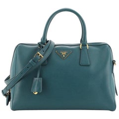Prada Convertible Bauletto Bag Saffiano Leather Medium