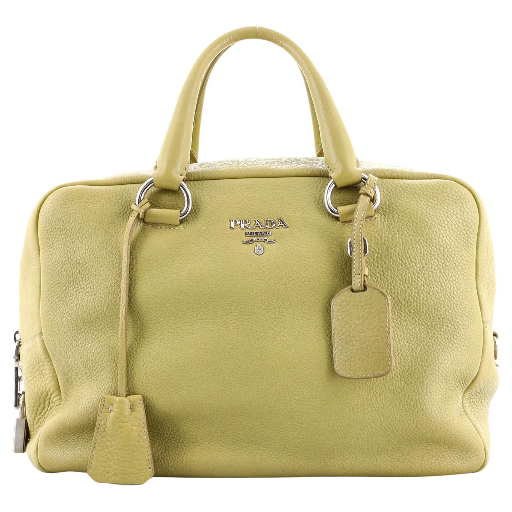 Prada Convertible Bauletto Bag Vitello Shine Medium