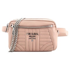 Prada Convertible Belt Bag Diagramme Quilted Leather Small