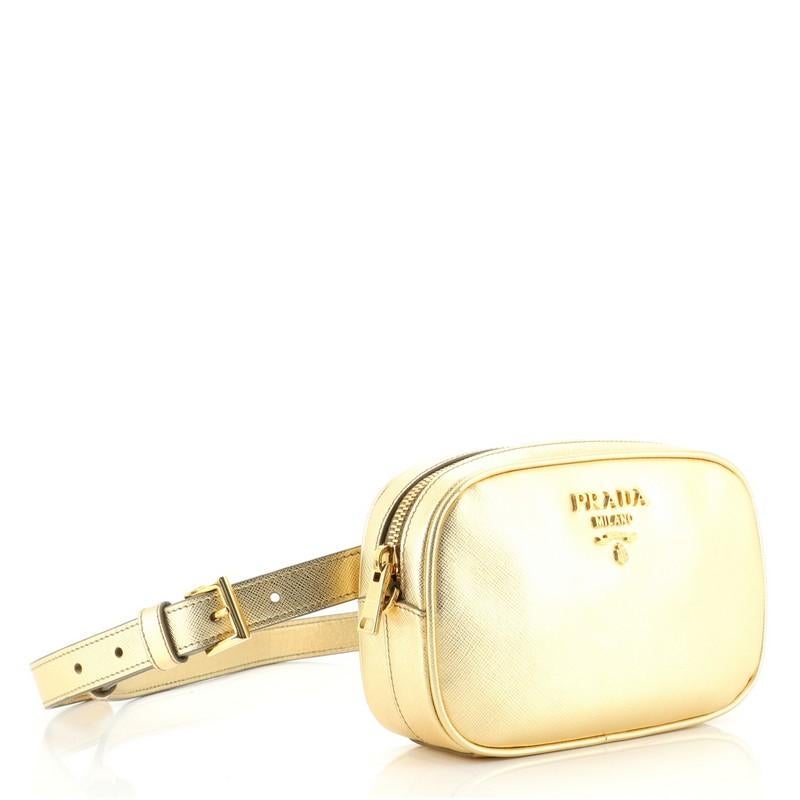 Prada metallic belt bag online