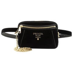 Prada Convertible Belt Bag Velvet Small