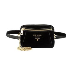 Prada Convertible Belt Bag Velvet Small