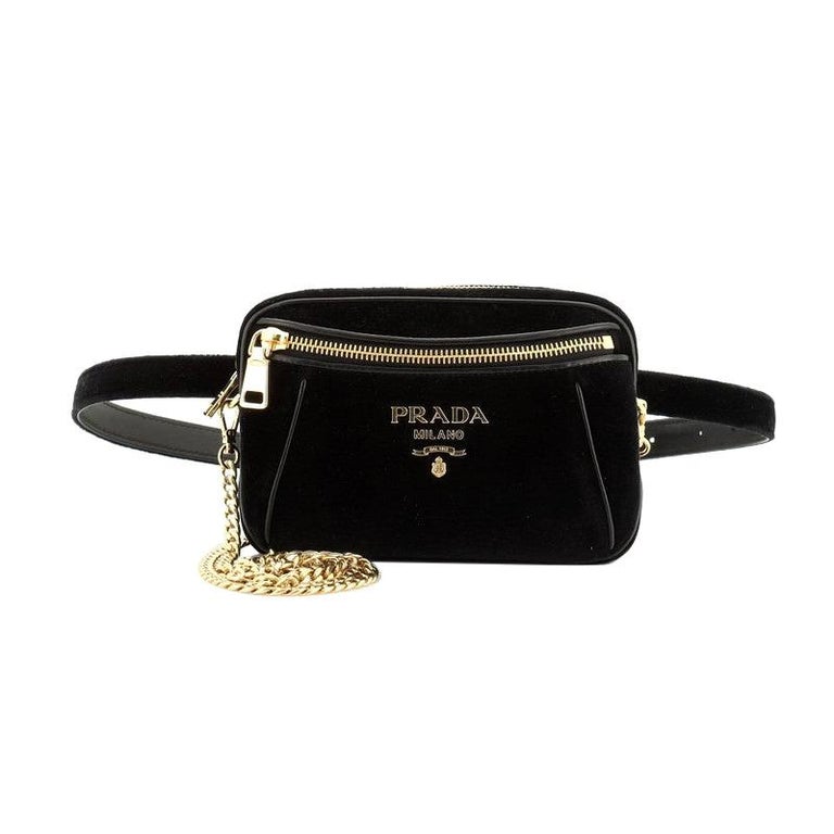 Prada Velvet Bag - 7 For Sale on 1stDibs | prada velour bag, prada velvet  handbag, small pouch bag velvet