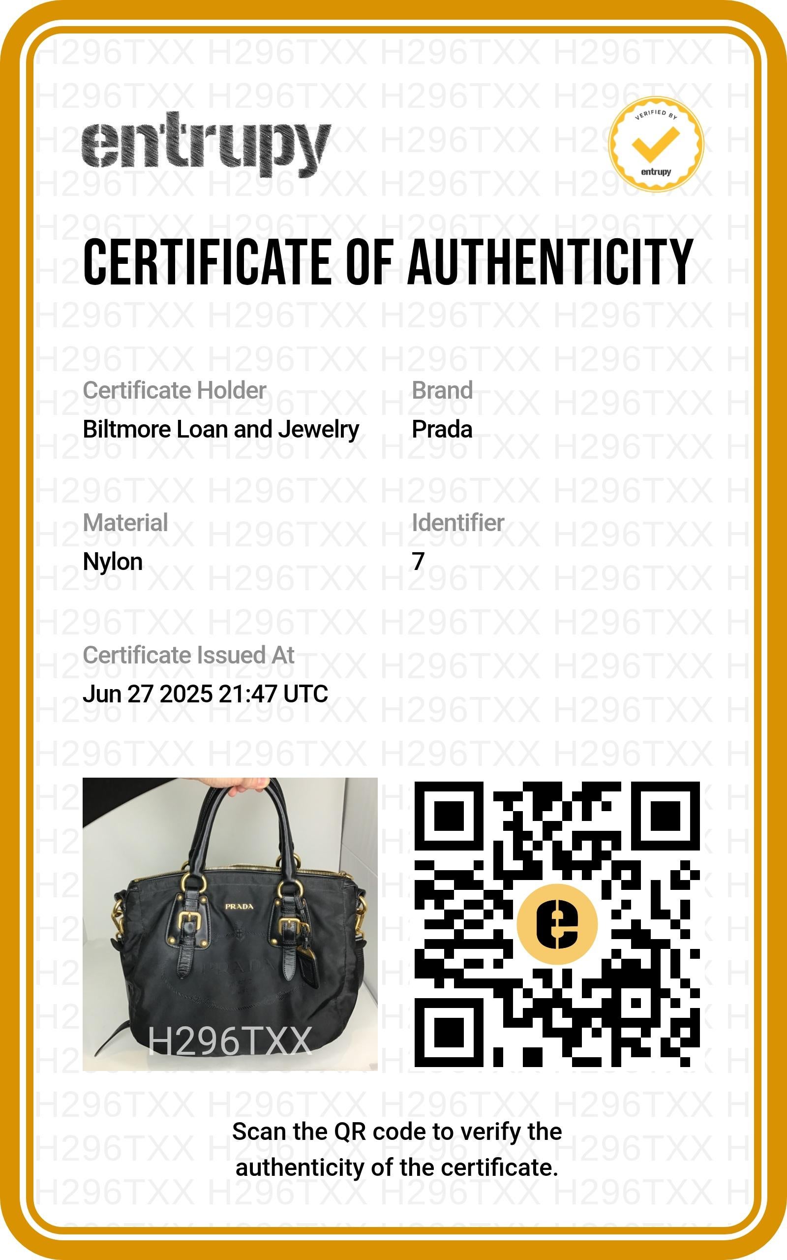 Prada Convertible Belted Logo Tote Tessuto Medium in vendita 5