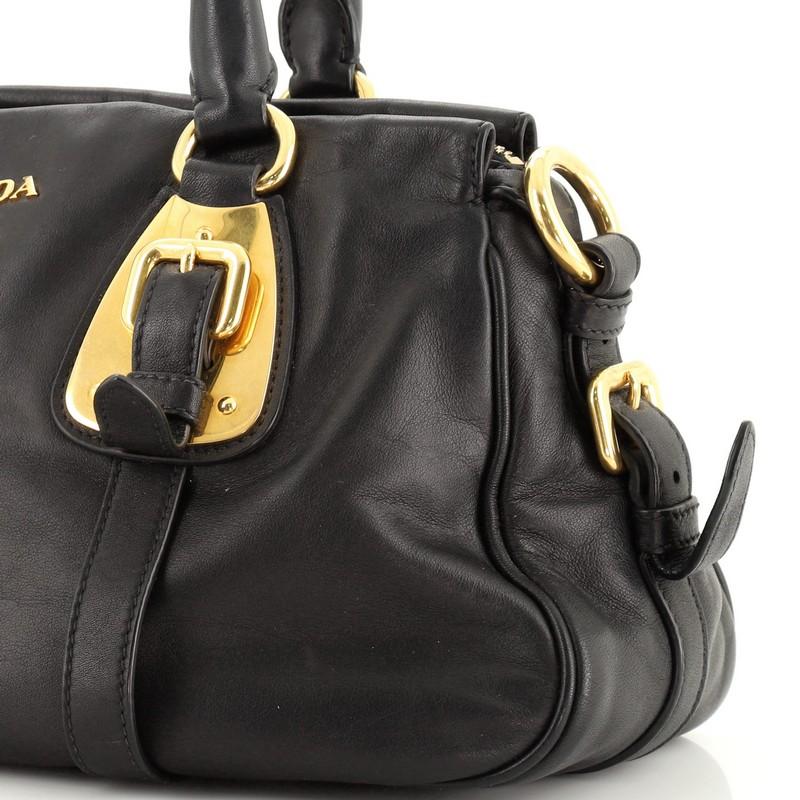 Women's or Men's Prada Convertible Belted Satchel Soft Calfskin Medium