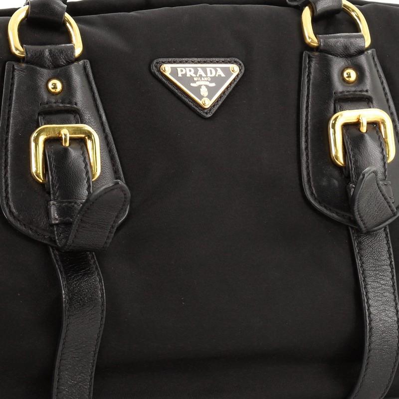 Prada Convertible Belted Satchel Tessuto and Leather Small 1