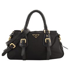Prada Convertible Belted Satchel Tessuto and Leather Small