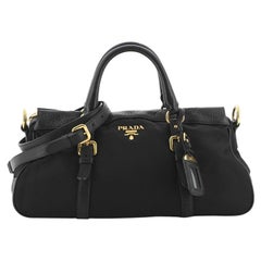 Prada Convertible Belted Satchel Tessuto with Leather Large