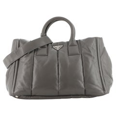 Umwandelbare Bomber-Tasche aus Nappa-Leder