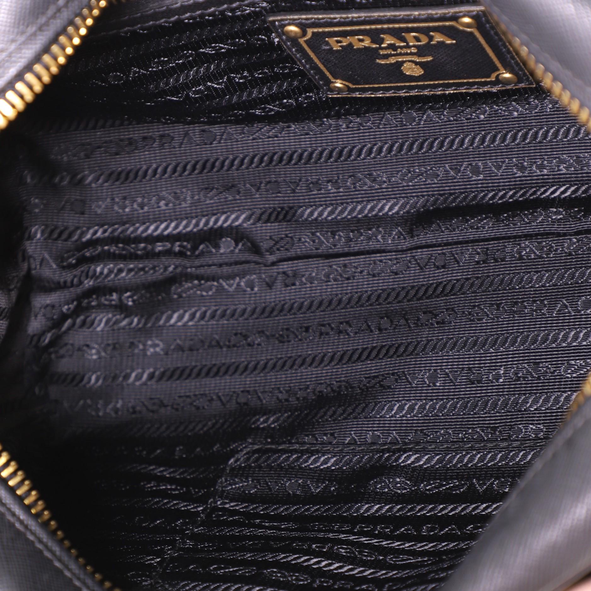 Prada Convertible Boston Bag Saffiano Leather Medium In Good Condition In NY, NY